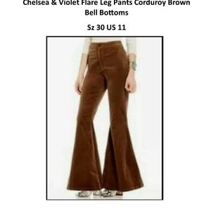 Chelsea & Violet Bell Bottom Flare Corduroy Pants